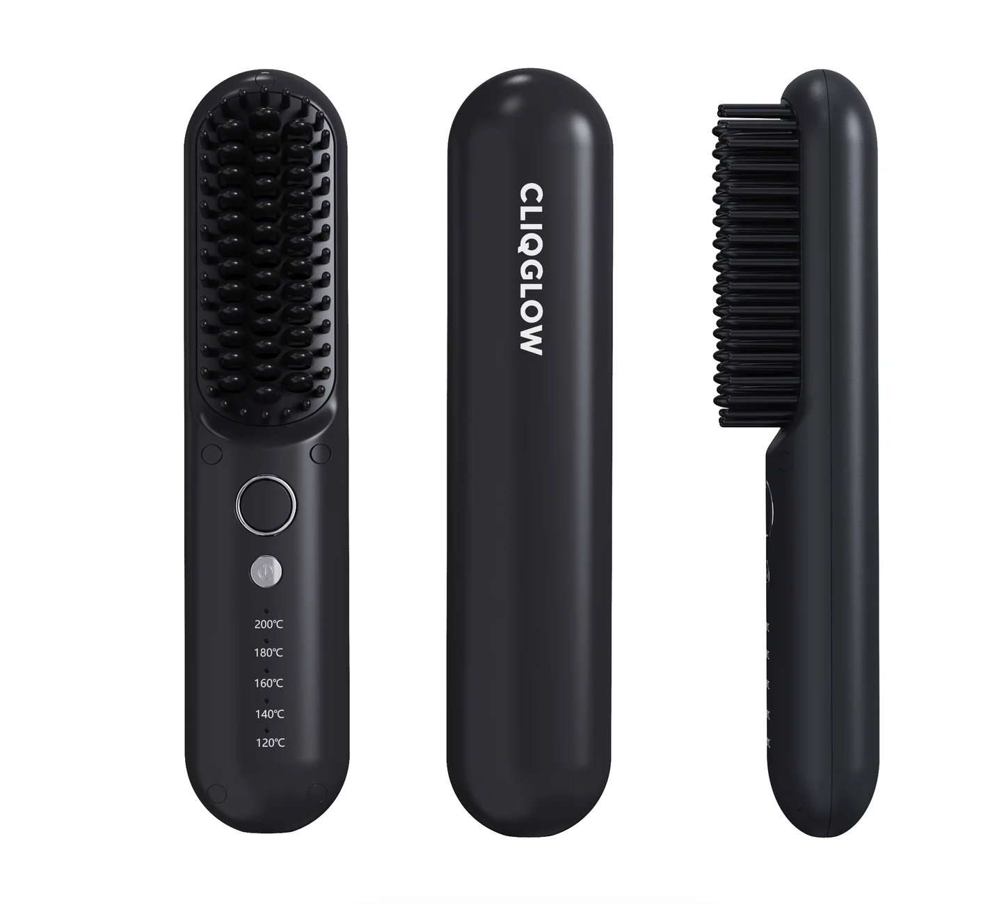 CLIQGLOW Pro Cordless Hair Straightening Brush for Frizz-Free Hair