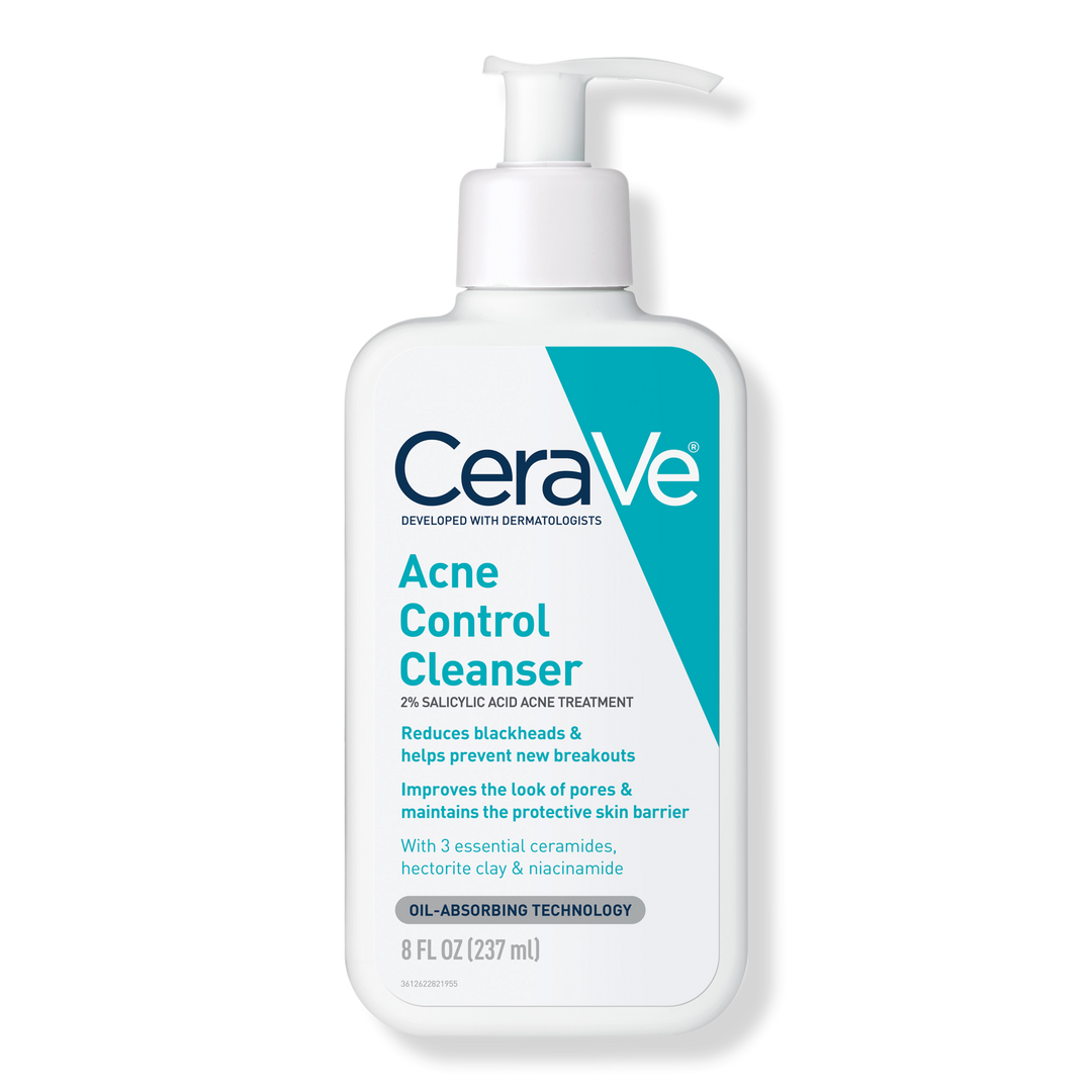 CeraVe Acne Control Cleanser for Face with 2% Salicylic Acid