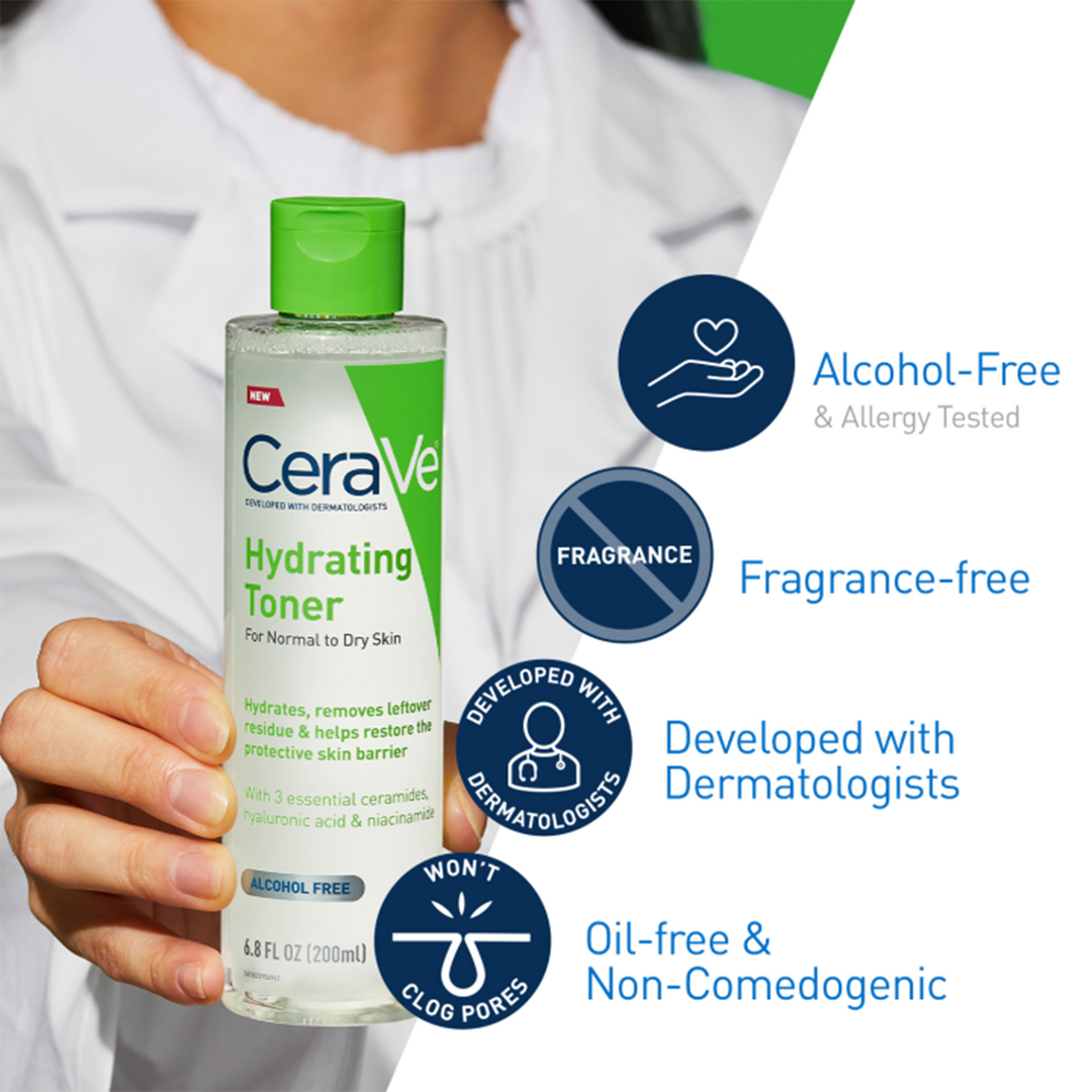 CeraVe   Alcohol-Free No Rinse Hydrating Facial Toner for Sensitive &amp; Dry Skin