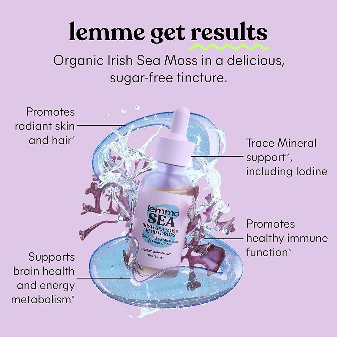Lemme Sea Moss Irish Sea Moss Beauty Liquid Drops