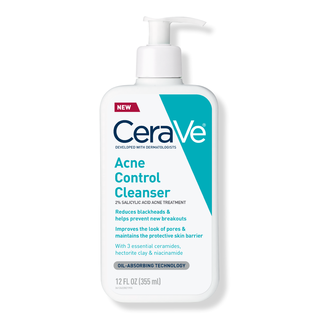 CeraVe Acne Control Cleanser for Face with 2% Salicylic Acid