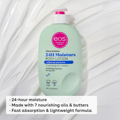 eos Shea Better 24HR Moisture Body Lotion Crème de Pistachio