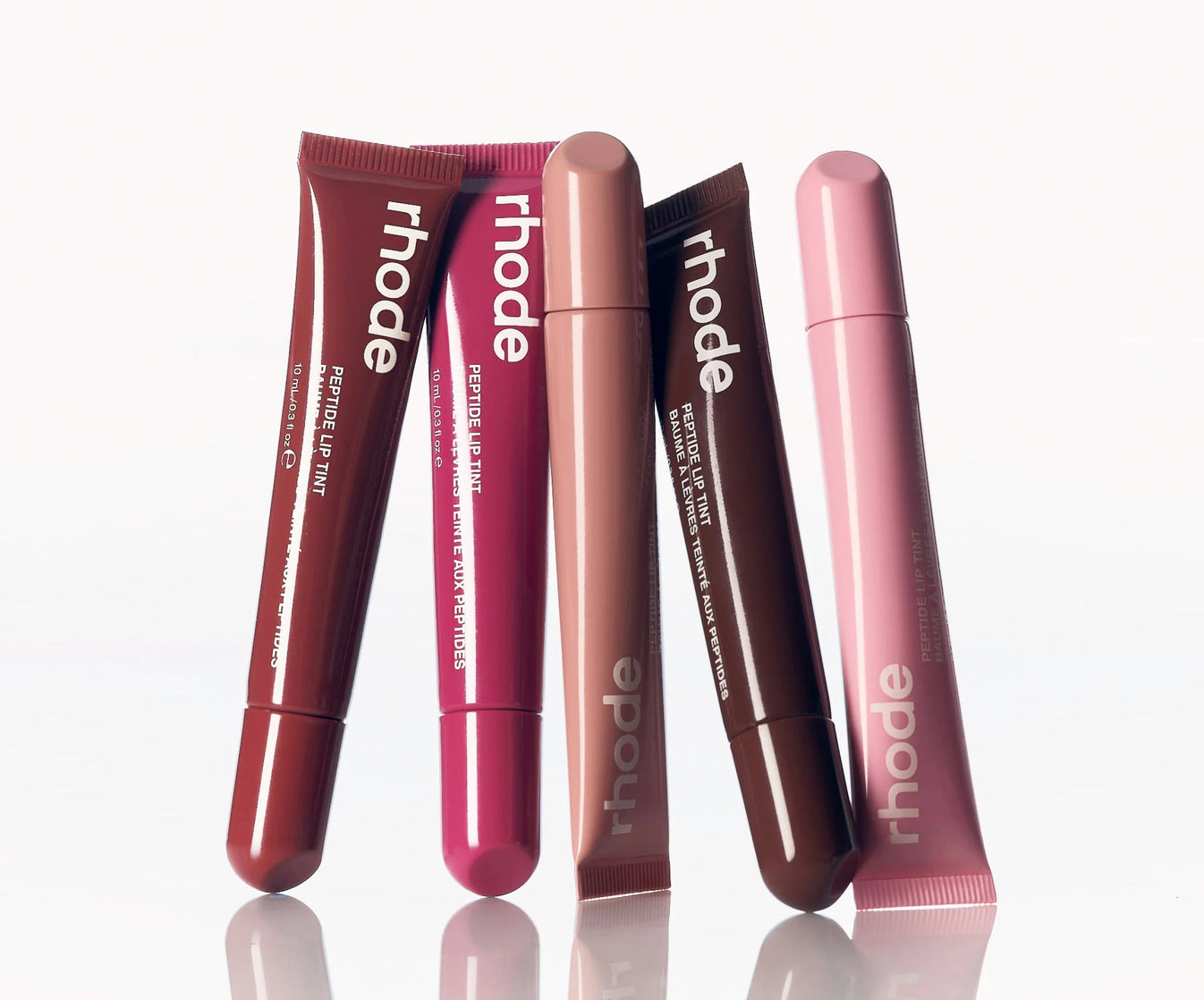Rhode The Peptide Lip Tints All Five Shades Together
