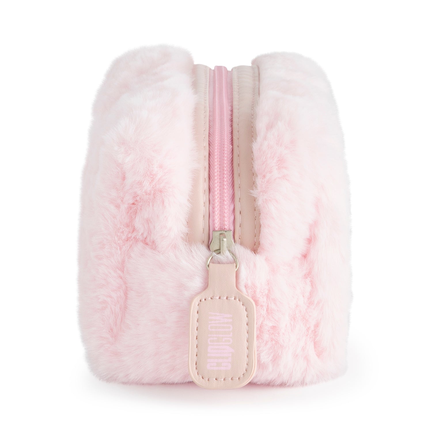 Cliqglow Pink Fluffy Makeup Bag